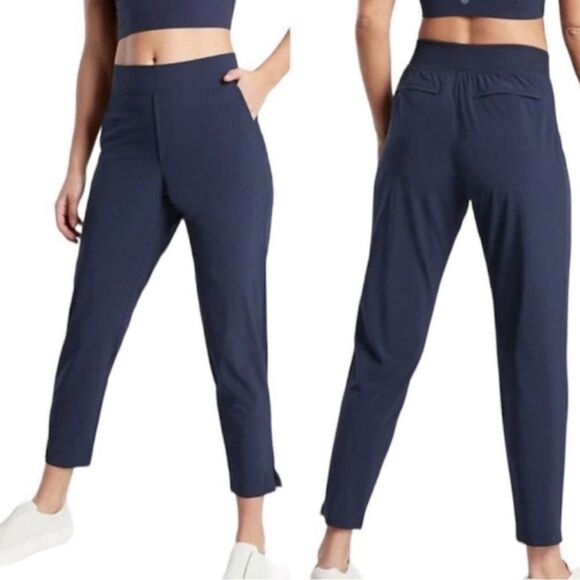 NWT Athleta Brooklyn Ankle Navy Pants size 16 T - Picture 5 of 10